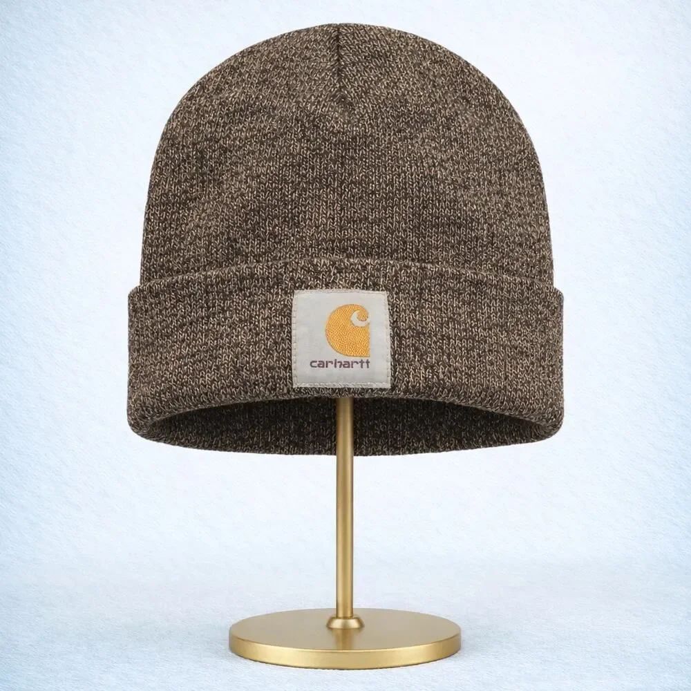 Carhartt Men’s Heathered Brown Knit Hat OS